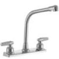 Brass or Zinc Valve Cartridge Double Handle Kitchen Faucet